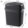 Kosz Tonni 5L Grafit 20x14x19_6