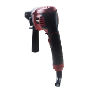 Młot udarowy t.b.t., czerwono-czarny, z dodatkowym uchwytem.