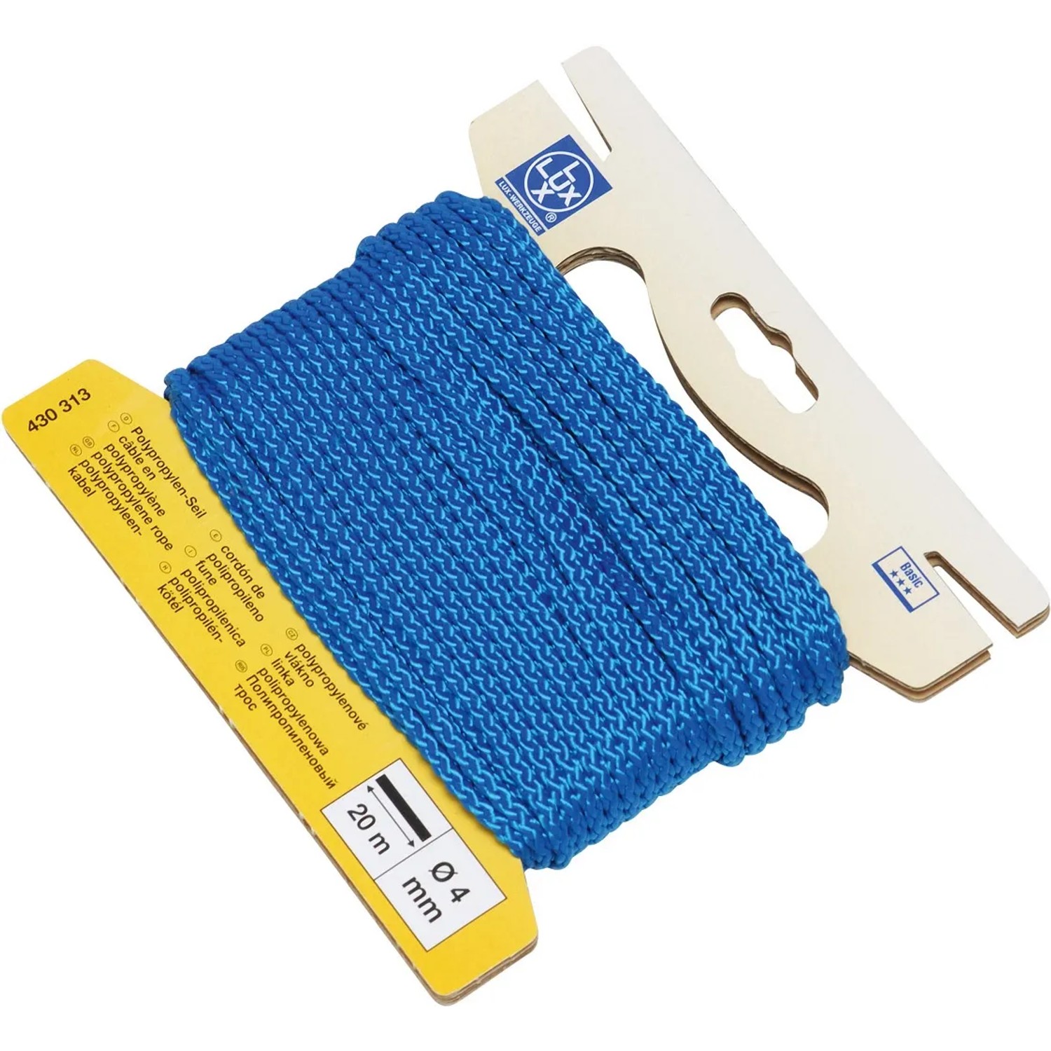 LUX-TOOLS Lina PP śr. 4 mm niebieska długość 20 m