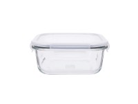 Pojemnik szklany kwadratowy 1,1L 19x19x8 cm