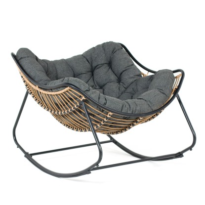 Fotel bujany LOGAN antracyt