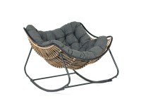 Fotel bujany LOGAN antracyt