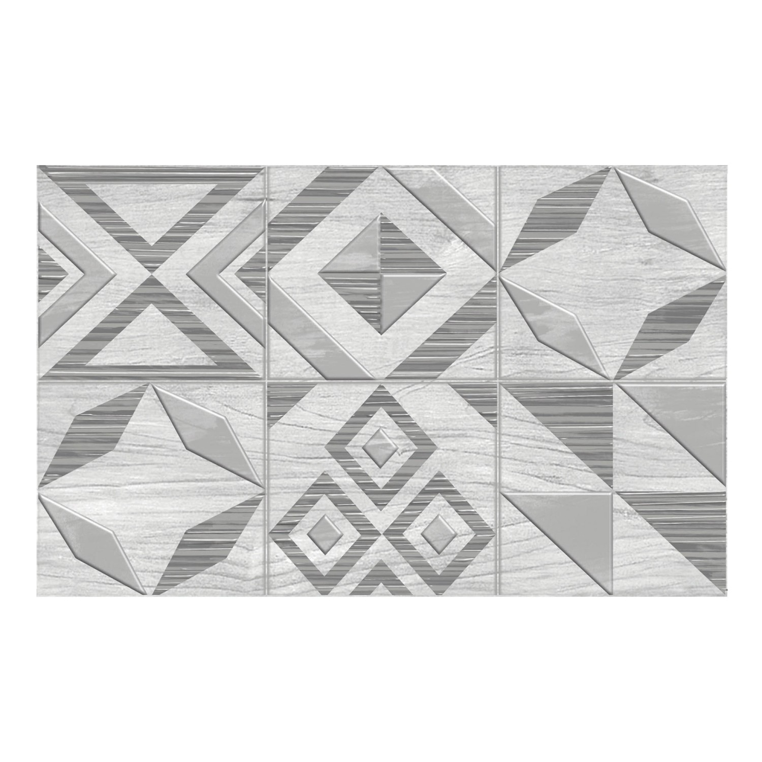 Dekor EQUADOR patchwork white 25 cm x 40 cm