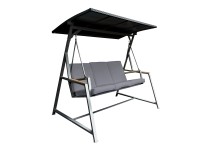 Huśtawka ogrodowa KINECTA szara 3-osobowa Huśtawka ogrodowa KINECTA szara 3-osobowa