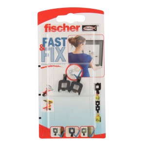 Fischer Fast & Fix wieszak do obrazów w blistrze, odpowiedni do śrub, gwoździ i kołków.
