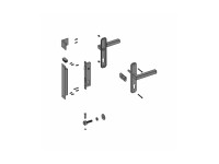 Jarmex ocynkowane akcesoria do furtki panelowej