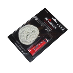 t.b.t. Zestaw akcesoriów kominkowych ze sznurem uszczelniającym i klejem.