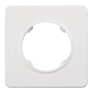 Biała ramka t.b.t. do włączników i gniazdek.