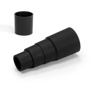 Czarny, stopniowany adapter węża do odkurzaczy, akcesorium do węży i dysz.