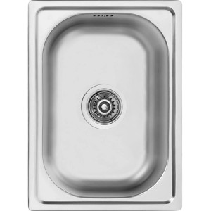 Kuchinox Zlewozmywak wpuszczany MINI 1-komorowy inox gładki - 35 x 48 cm