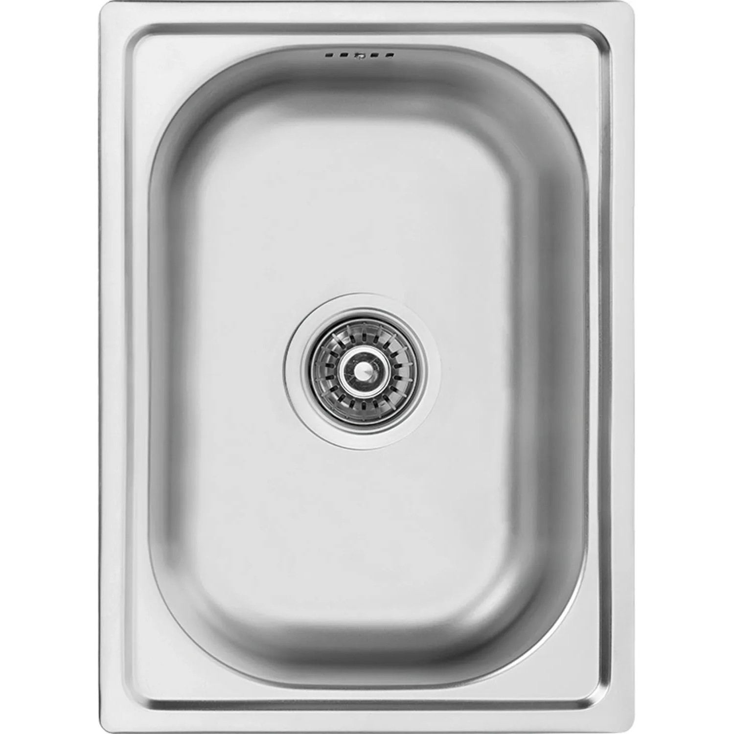 Kuchinox Zlewozmywak wpuszczany MINI 1-komorowy inox gładki - 35 x 48 cm