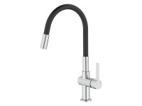 Laveo Bateria zlewozmywakowa z elastyczną 2 funkcyjną wylewką Alita chrom