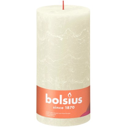 Świeca Rustic delikatny perłowy 200/100mm