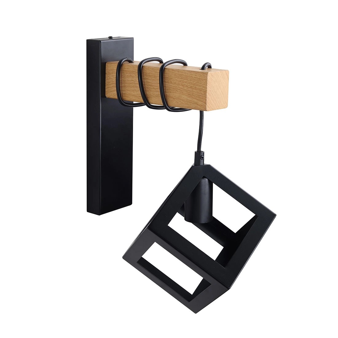 Goldlux Kinkiet SWEDEN WOOD czarno-brązowy 1x20W E27 kupuj w OBI