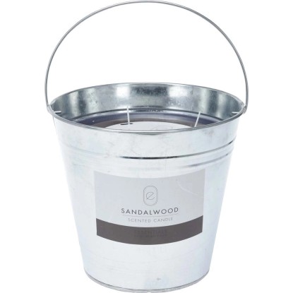 Świeca w wiaderku metal - śr. 24,2 cm