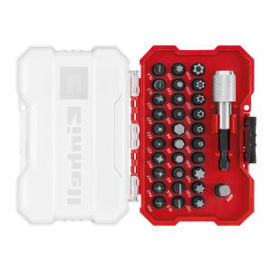 Zestaw bitów Einhell, 30 sztuk w XS-Case z klipsem do paska. Bity do wkrętaka ze stali CrV.