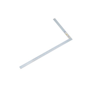 Kątownik murarski LUX Classic, 700 mm, wykonany ze stali ocynkowanej do trasowania i wyrównywania kątów 90°.