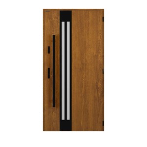 Wiśniowski Drzwi zewnętrzne Tornado Lustro pochwyt Złoty Dąb 90P