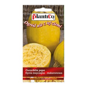 Opakowanie nasion dyni makaronowej (Cucurbita pepo).