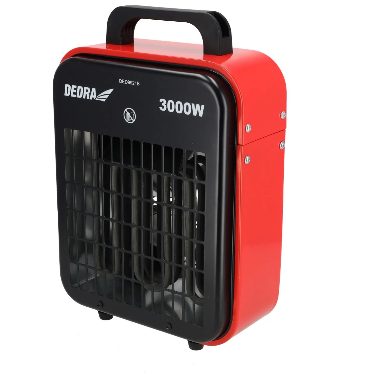 Dedra Nagrzewnica elektryczna 3kW czerwona