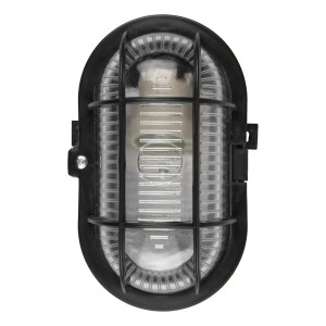 DPM Oprawa kanałowa 1xE27 40W IP44 plastikowa czarna