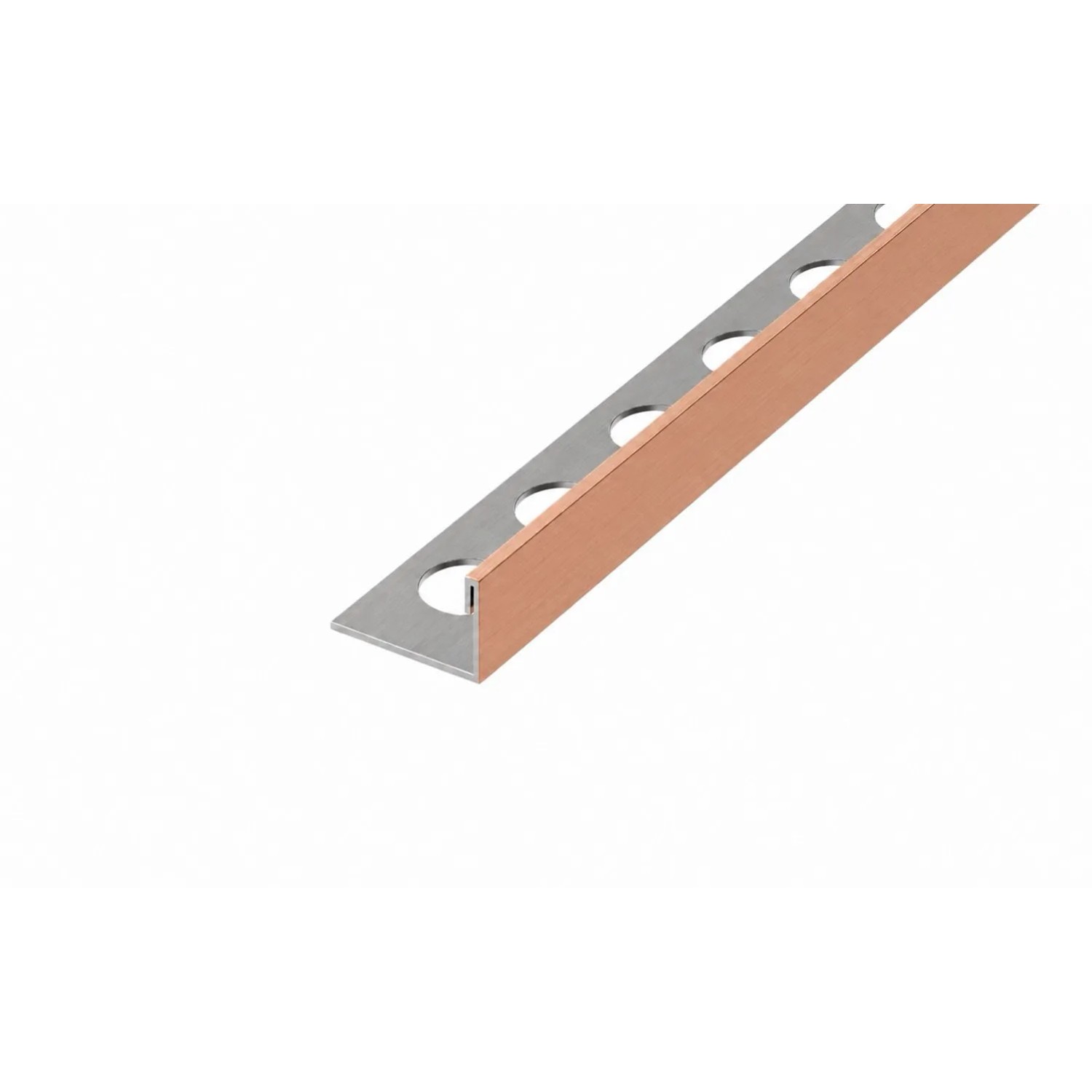 Eviso Listwa wykończeniowa L miedziany szczotkowany 12,5 x 2700 mm