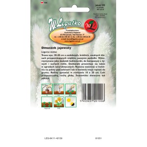 Opakowanie nasion Dmuszek jajowaty (Lagurus ovatus).