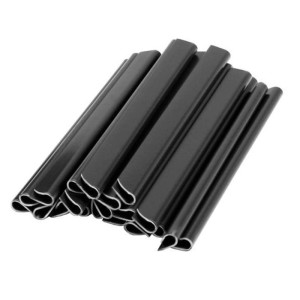 Klipsy do taśmy ogrodzeniowej PVC antracyt - 20 szt.