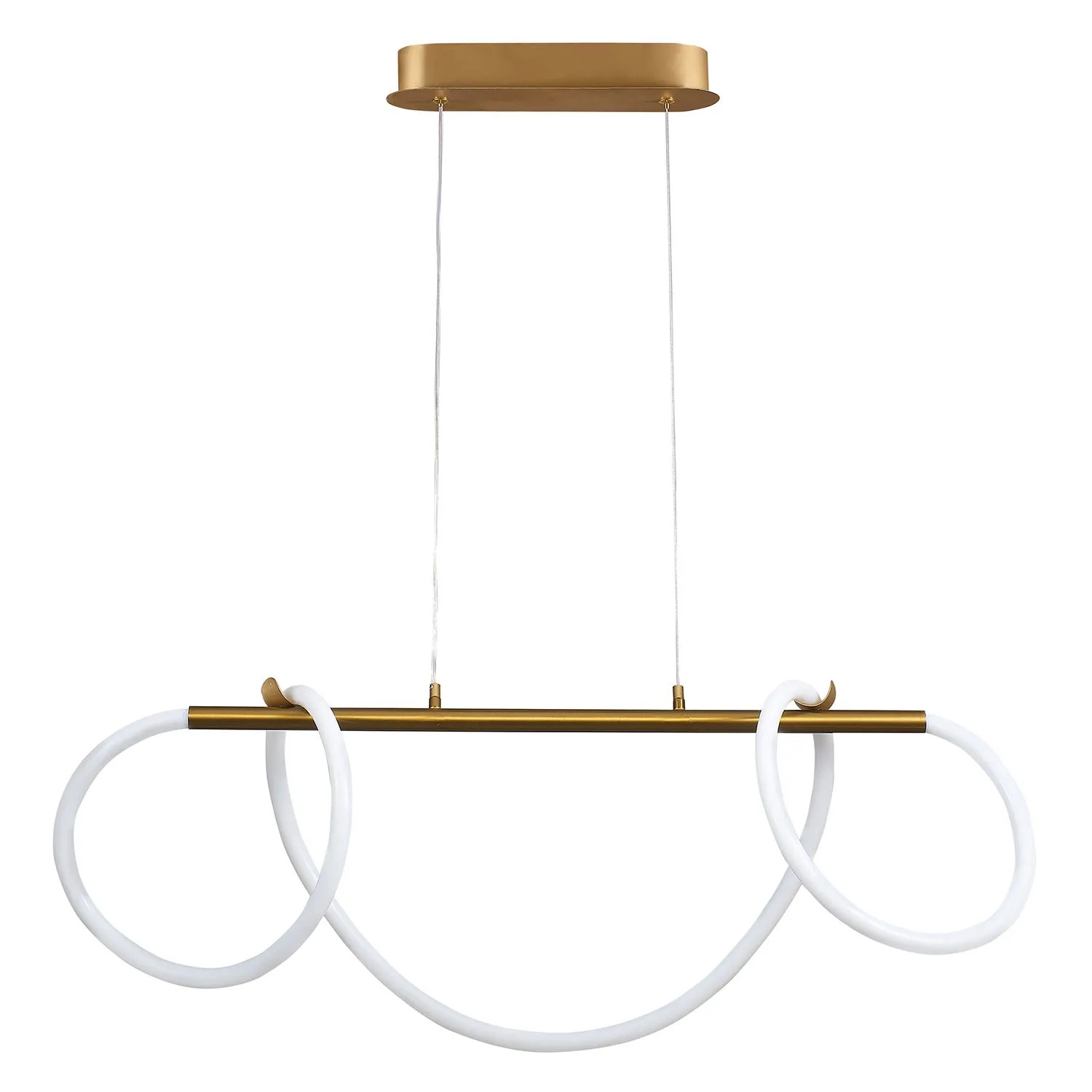 Goldlux Lampa wisząca LED EMMA 38W 4000K 4450lm złota
