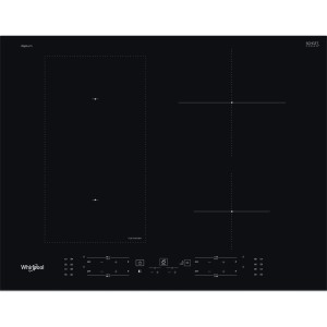 Czarna płyta indukcyjna z czterema strefami gotowania.