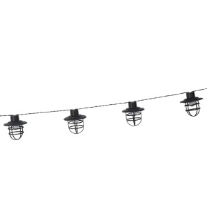 4iQ Girlanda solarna GAJA 10xLED dł. 200 cm czarna