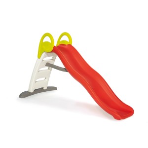 Czerwona zjeżdżalnia dla dzieci do ogrodu lub pokoju zabaw.