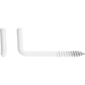 Hak kątowy biały 3,8x50mm 6szt