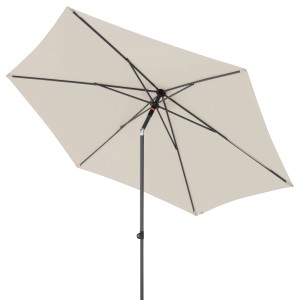 Parasol Doppler MyZone naturalny z funkcją pochylania, beżowy parasol ogrodowy.