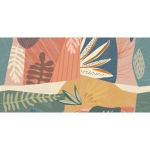 Dekoracyjny wzór z elementami kwiatowymi do dekorów i listew.