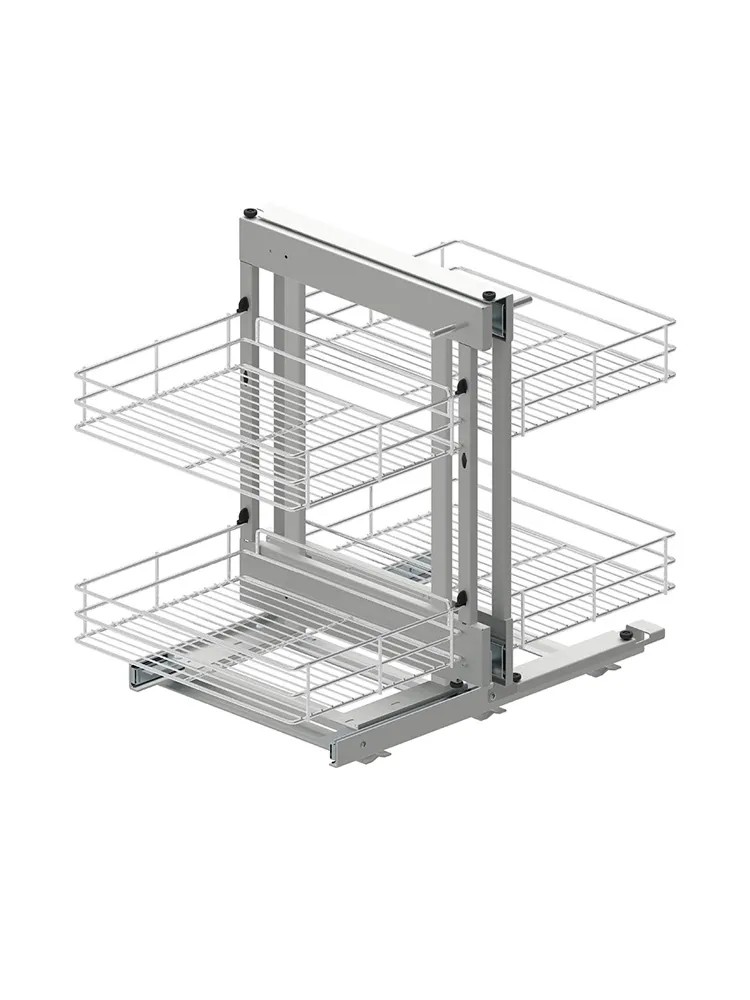 Kosz Cargo narożny Maxima Classic lewy chrom 80 cm