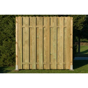 Panel ogrodzeniowy drewniany, naturalne wykończenie, do ogrodu