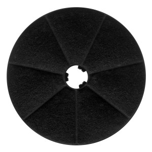 Okrągły filtr z węglem aktywnym t.b.t., czarny.