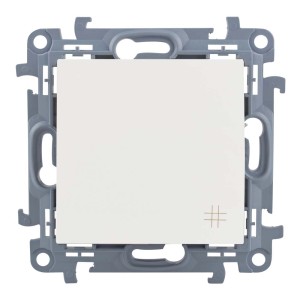 Biały włącznik t.b.t. do światła i prądu, z kategorii Włączniki i przyciski.