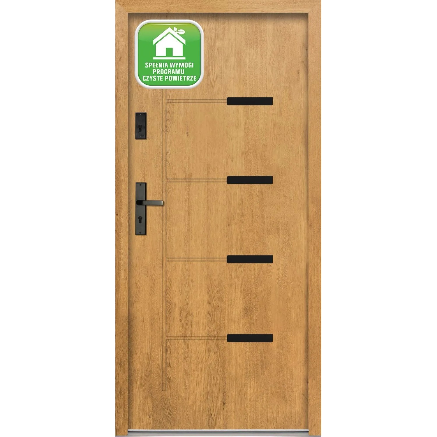 Splendoor Drzwi zewnętrzne Onyks Dąb Winchester 80L otwierane do wewn. 93x208