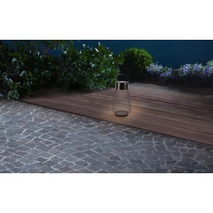 Latarenka solarna LED FIESOLE IP44 śr. 15 cm czarna