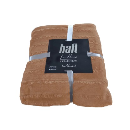 Koc Pedro 150 x 200 cm ciemnobeżowy