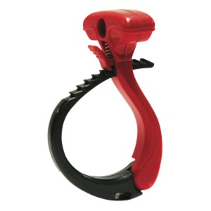 Opaska kablowa Cable Wraptor, duża, czarno-czerwona, do organizacji kabli.