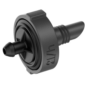 Gardena Kroplownik końcowy, 2 l/h, regulujący ciśnienie, do systemów Micro-Drip do nawadniania roślin doniczkowych.