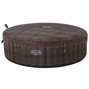 Bestway Bali AirJet wanna z hydromasażem w stylu rattan, okrągły basen zewnętrzny dla maks. 7 osób.