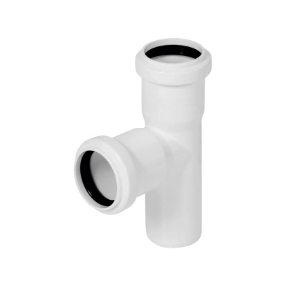 Tycner Trójnik kanalizacyjny 40/40/90 biały