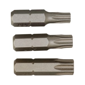 Zestaw bitów LUX TX25, TX30, TX40, 3-częściowy, do wkręcania.