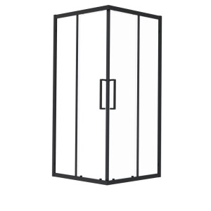 Baliv Kabina prysznicowa Alice bez brodzika 80x80x195 czarny
