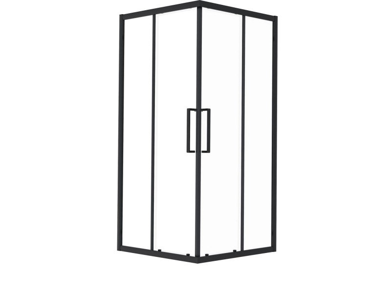 Baliv Kabina prysznicowa Alice bez brodzika 80x80x195 czarny