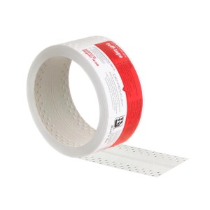Rolka Tuff-Tape do płyt gipsowo-kartonowych, biała, z perforacją.